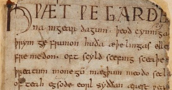The opening text of Beowulf