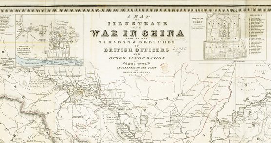 Map from 1842 titled Map to illustrate the War in China.