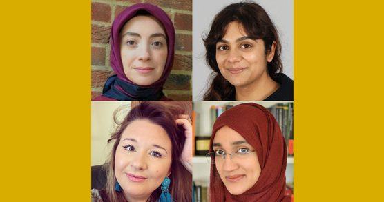 Images of the speakers: Münire Zeyneb Maksudoğlu, Shazia Jagot, Lubaaba Al-Azami and Rebecca Rideal