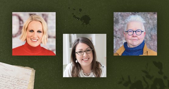 Val McDermid, Ruth Ware and Steph McGovern.