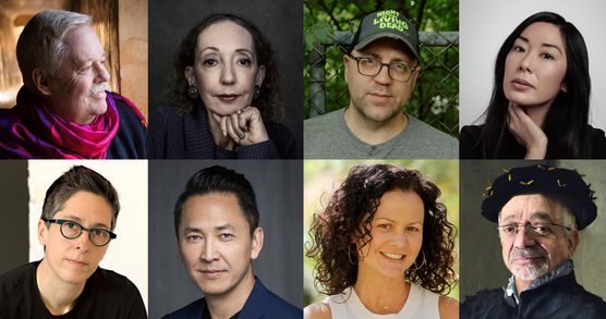 Photos of writers appearing at the American Writers Week event