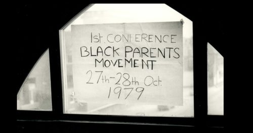 Poster from First Conference of the Black Parents Movement, 27-28 Oct 1979, held at the Keskidee Centre.
