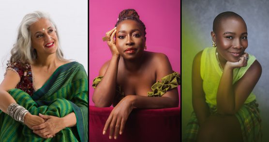 Photographs of Seema Anand, Nana Darkoa Sekyiamah and Liv Little