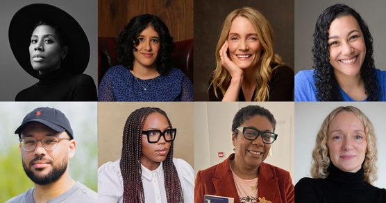 A collage of 8 portraits