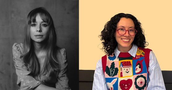 Images of writers Vanessa Londoño and Carolina Sánchez Rojas.