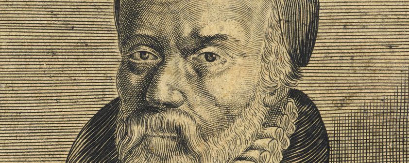 A portrait of a man with a beard and moustache