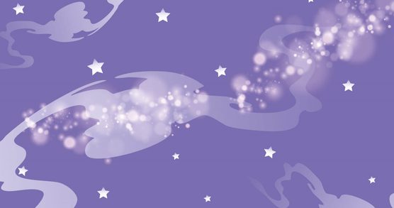 Purple smoke and stars